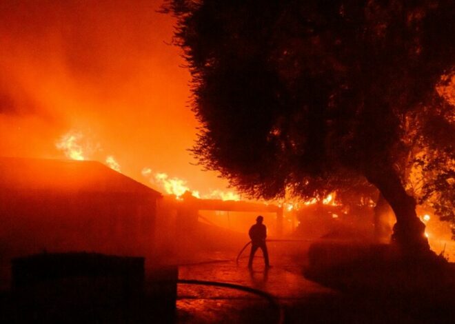 Las impactantes imágenes de los incendios sin control en California